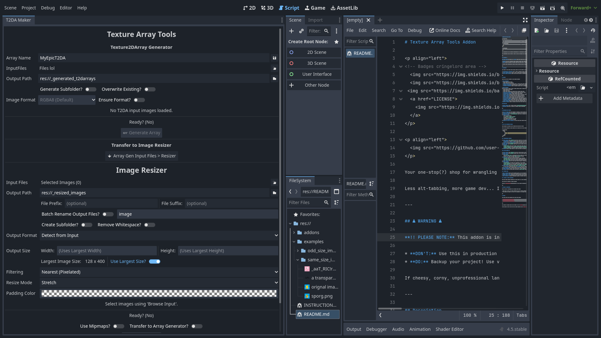 Godot Texture Array Tools