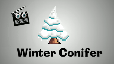 Winter Conifer Tree