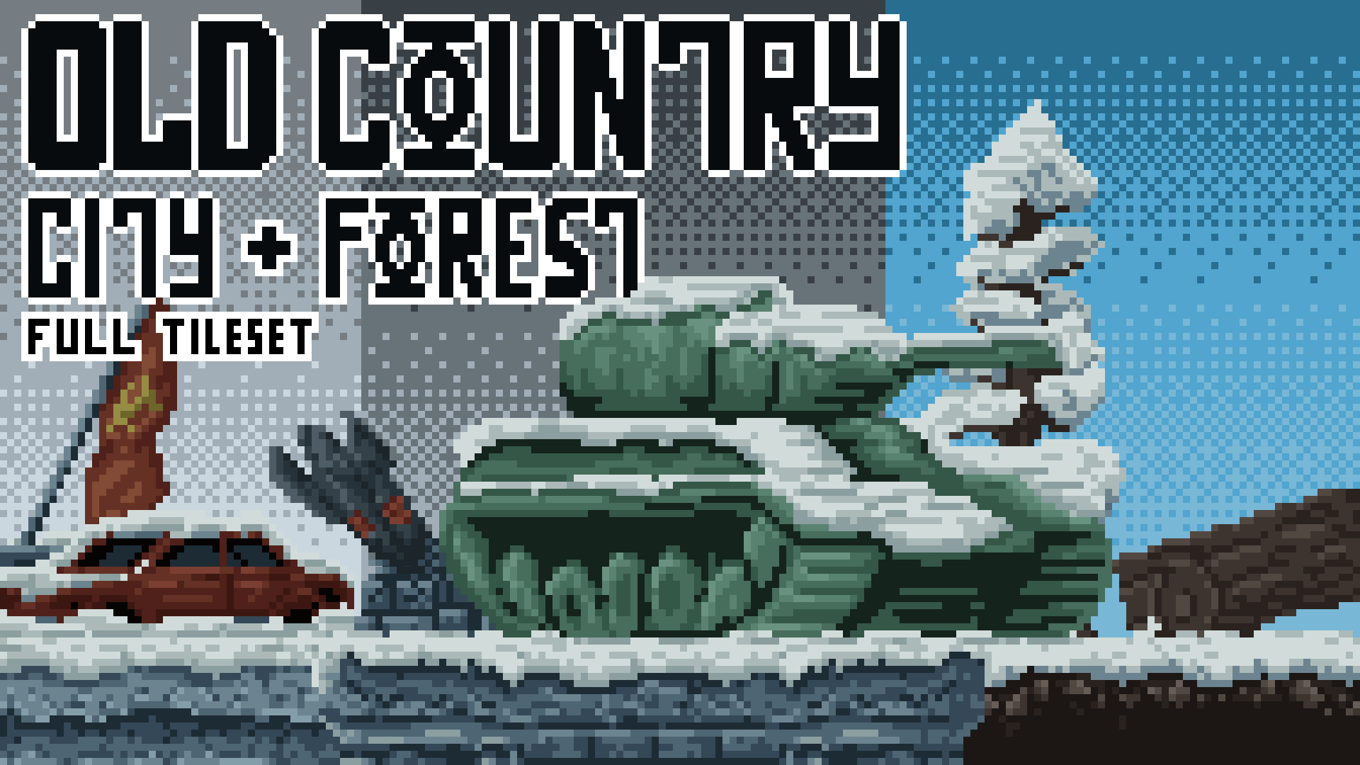 Old Country - City + Forest - Full Tileset