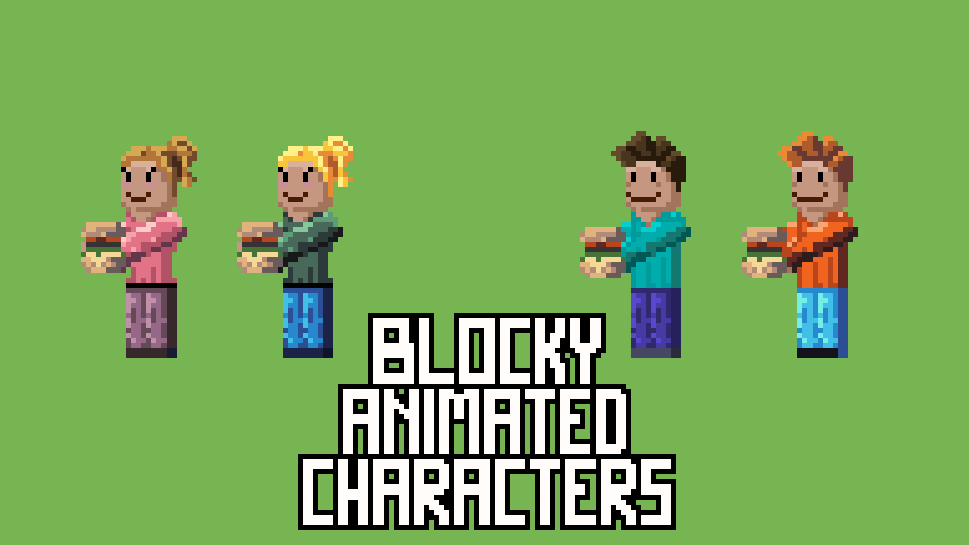 Blocky Animated Characters