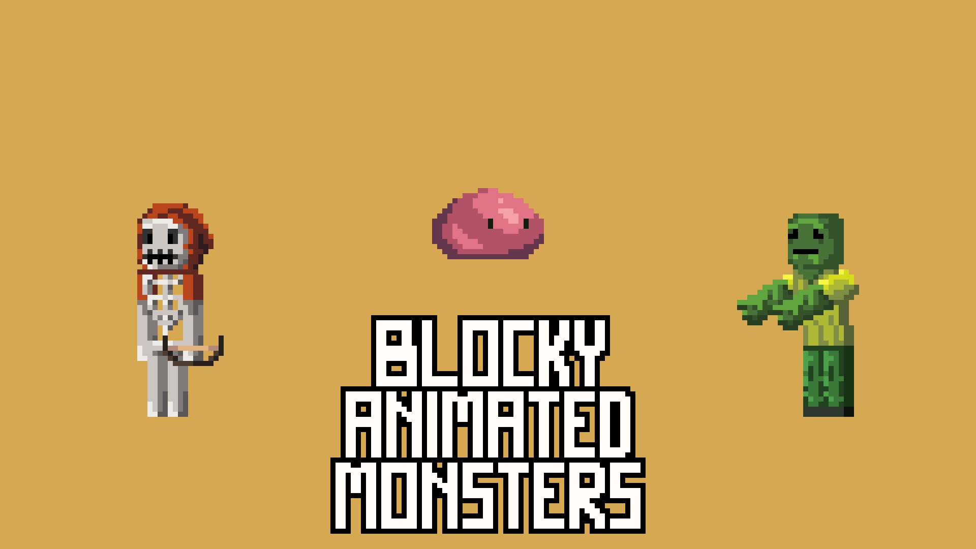 Blocky Animated Monsters